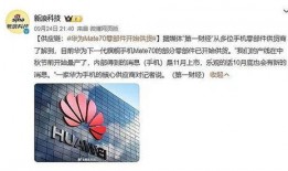 华为供应商最新爆料,揭秘下一代旗舰手机核心配置与亮点